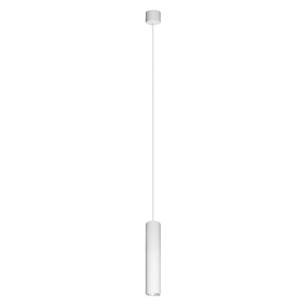 VK Lighting Edelle - hanglamp - Ø 5,6 x 183 cm - wit