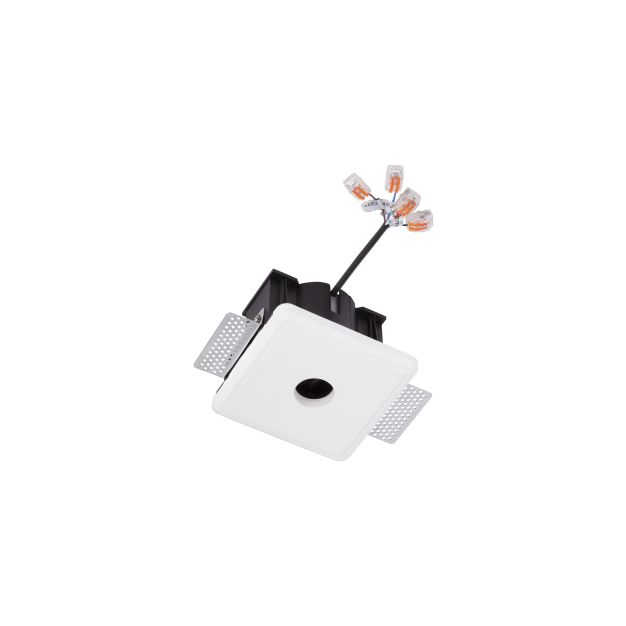 Nova Luce Imagine - inbouwbasis voor Imagine reeks - 130 x 130 mm, 131 x 131 mm inbouwmaat - wit gips