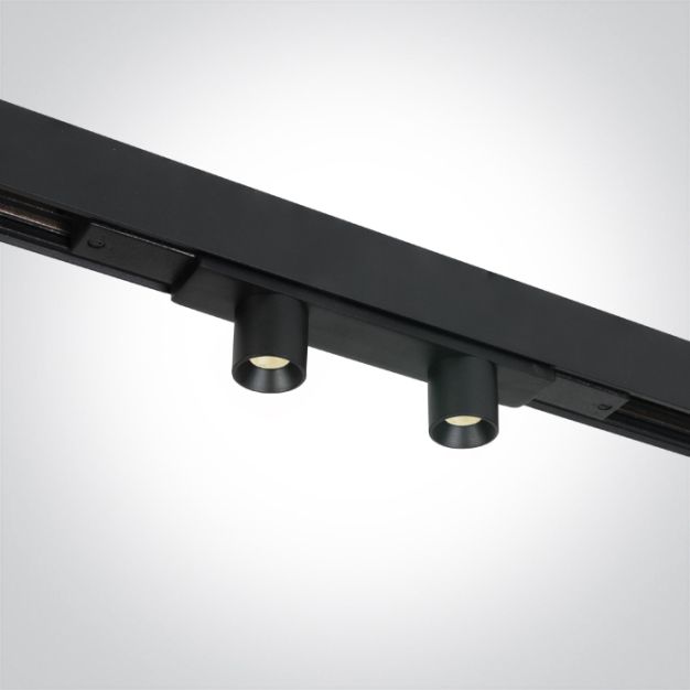 ONE Light magnetisch railsysteem MINI & MIDI - railspot 2L - 20 x 2,7 cm - 2 x 2W LED incl - zwart