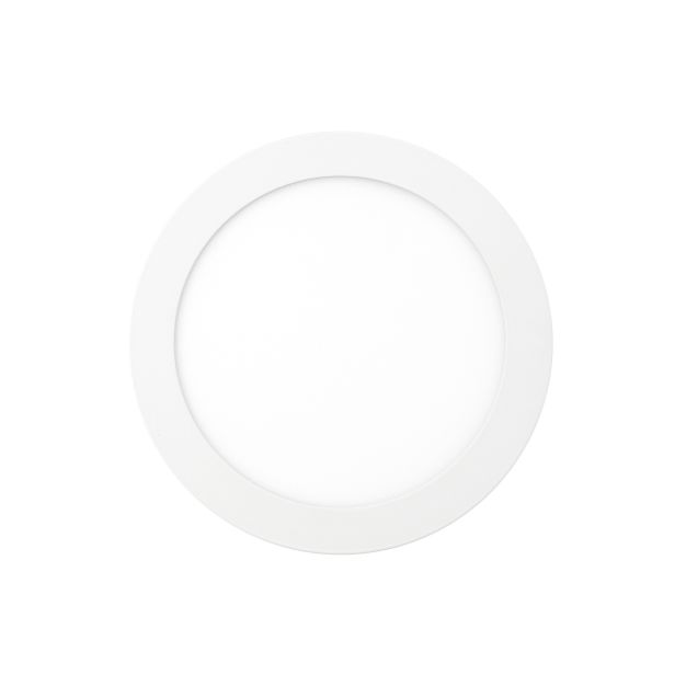 Nova Luce Panel - inbouwspot - Ø 12 x 2 cm - 6W LED incl. - wit