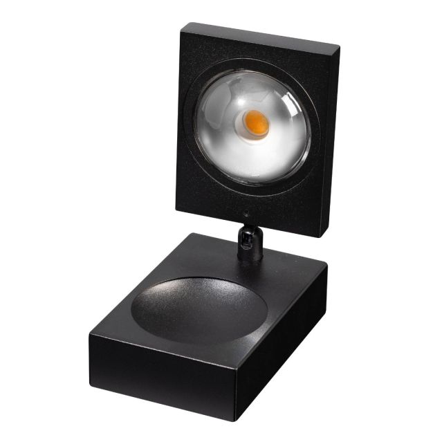 ETH Jake Cube - tafellamp - 8 x 15 cm - 3 stappen dimbaar - 10W LED incl. - zwart