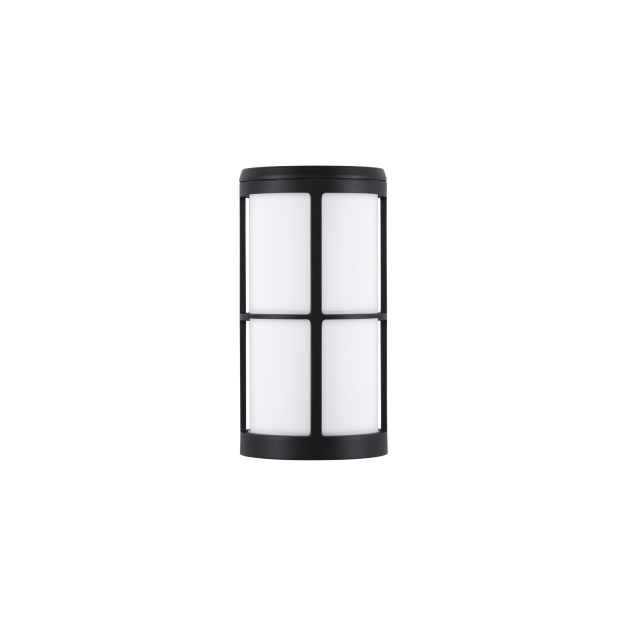 Nova Luce Stone - buiten wandverlichting - Ø 12 x 23 x 15 cm - IP54 - donker antraciet