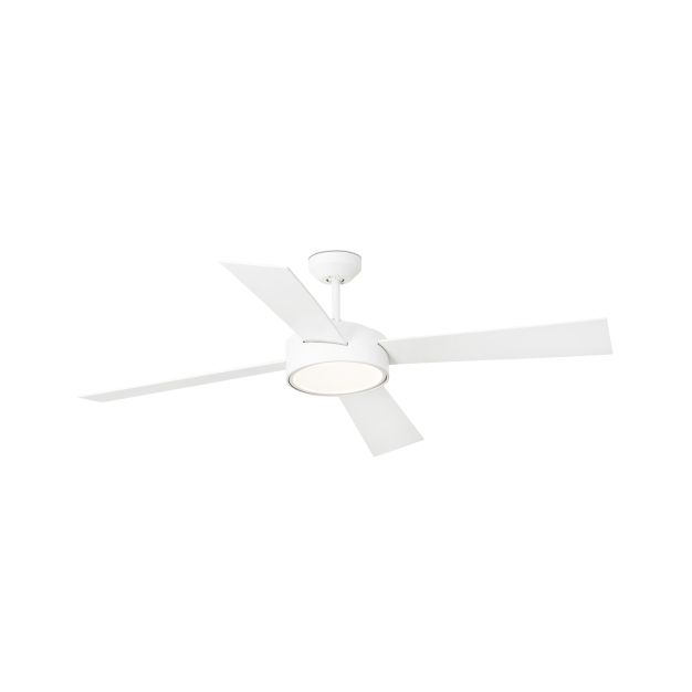 Faro Hydra - plafondventilator met licht en afstandsbediening - Ø 133 cm - 22W LED incl. - wit