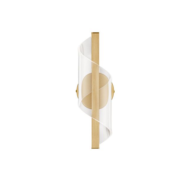 Nova Luce Valentin - wandlamp - 11 x 33 x 13 cm - 9W LED incl. - messing goud