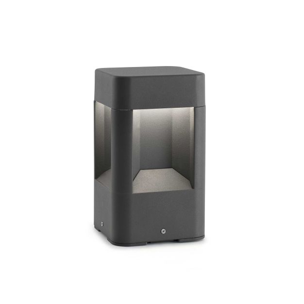 Faro Naya - tuinpaal - 12 x 12 x 20,5 cm - 8W LED incl. - IP54 - donkergrijs