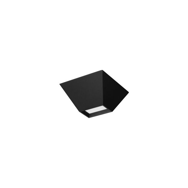 Nova Luce Utopia - plafondlamp - 15 x 6,5 x 15 cm - 9W LED incl. - zandzwart