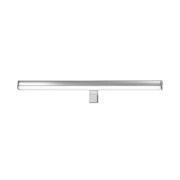 Nova Luce Vanese - spiegellamp - 49 x 6,5 x 6,5 cm - 12W LED incl. - IP44 - chroom