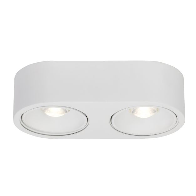 AEG Leca - opbouwspot 2L -  26 x 13 x 7 cm - 2 x 9W dimbare LED incl. - wit