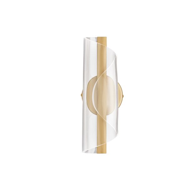 Nova Luce Valentin - wandlamp - 13 x 31 x 11 cm - 9W LED incl. - messing goud