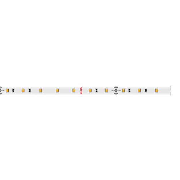 KLUS LED strip - 0,8cm breed, 500cm lengte - 24Vdc - dimbaar - 4,8W LED per meter - 70 LEDs per meter - IP20