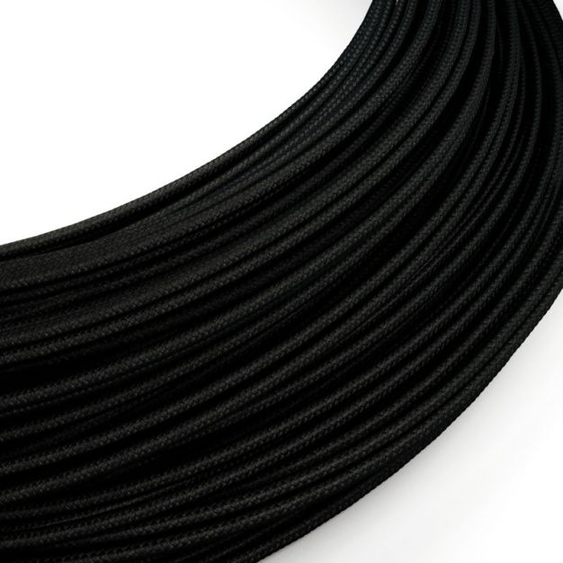 Creative Cables - textielsnoer voor max. 48V en 2A - per 100 cm - zwart