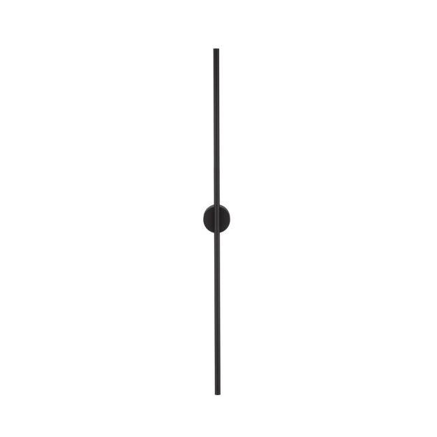 Nova Luce Aden - wandlamp - 1,5 x 7,3 x 90 cm - 15W LED incl. - IP44 - zandzwart