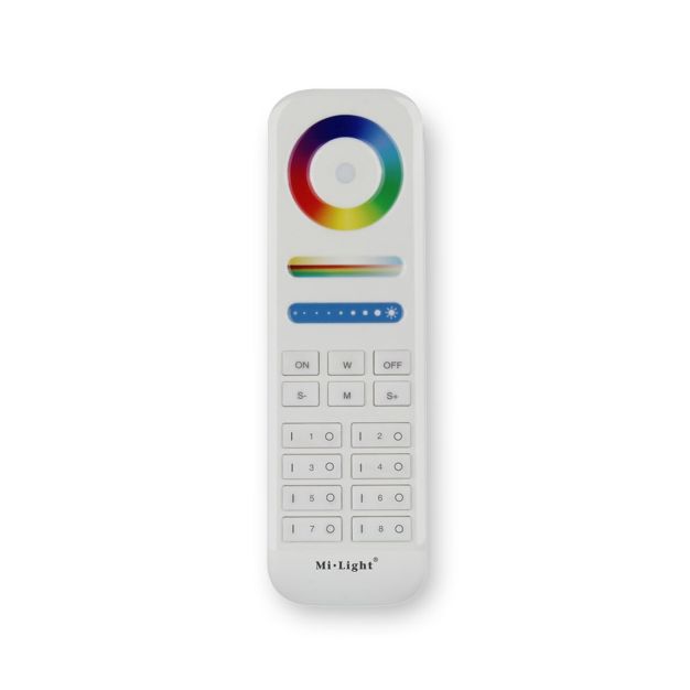 KLUS 8-zone afstandsbediening - RGB+CCT ledstrips - wit