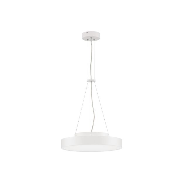 Nova Luce Perfect Profile - hanglamp - Ø 40 x 120 cm - 24W dimbare LED incl. - wit