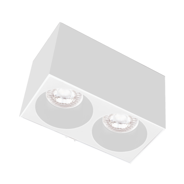 Century Italia Essenza Cube - opbouwspot 2L - 16 x 8 x 9,8 cm - wit