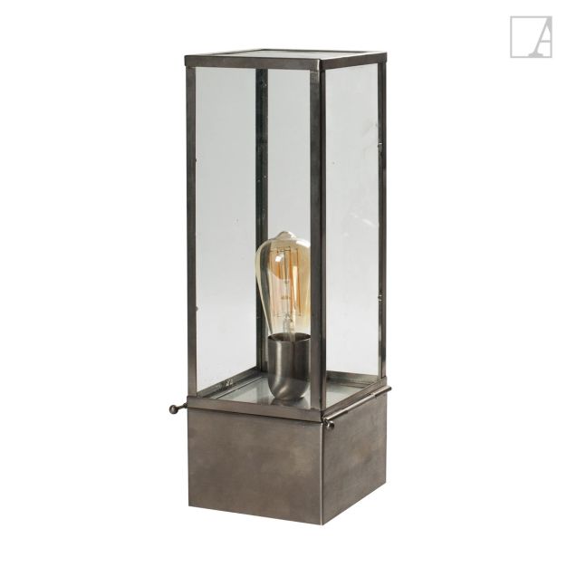 Authentage Vitrine Table Outdoor - vloer- en tafellamp - 15 x 15 x 45 cm - IP43 - brons