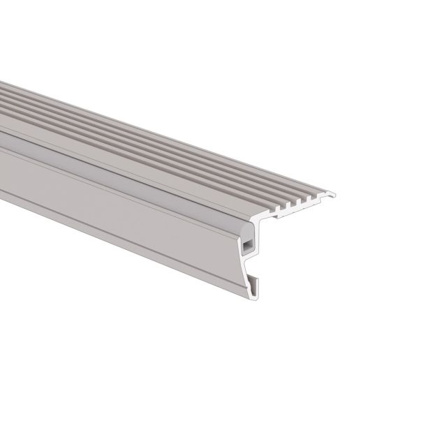 Klus Steko-plus - ledprofiel voor trapranden - 2,64 x 4,06 cm - geanodiseerd zilver