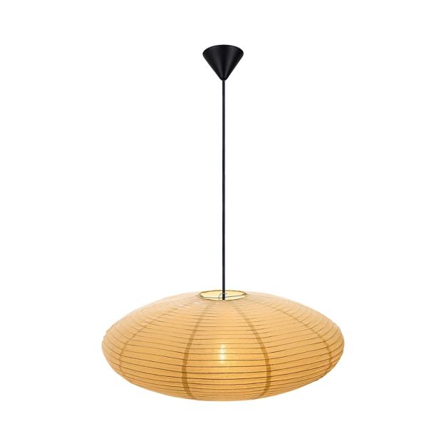 Nordlux Villo - papieren lampenkap zonder pendel - Ø 60 x 24 cm - geel