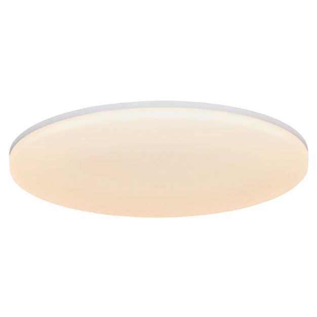 Nordlux Vic - plafondlamp - Ø 29 x 4 cm - 23,5W LED incl. - IP21 - wit - warm witte lichtkleur (3000K)