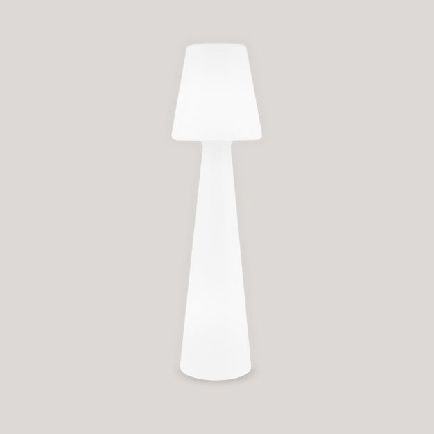 New Garden Lola 165 - oplaadbare vloerlamp met afstandsbediening - Ø 45 x 165 cm - 1,5W dimbare LED incl. - IP65 - wit