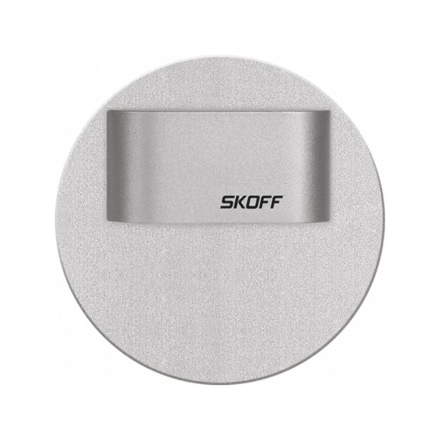Skoff Rueda Mini Short LED - inbouw wandverlichting - 60 x 60 mm - 0,4W LED incl. - 10Vdc - inox - 4000K