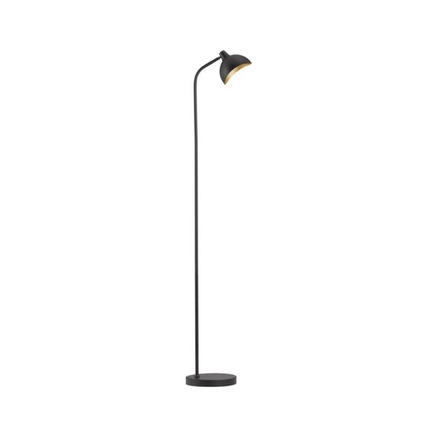 Nova Luce Geti - vloerlamp -  Ø 22 x 150 cm - zwart en goud
