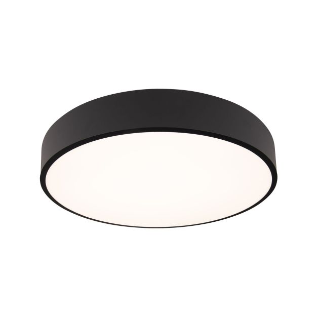Maxlight Roundy - plafondverlichting - Ø 45 x 7 cm - 36W dimbare LED incl. - IP54 - zwart