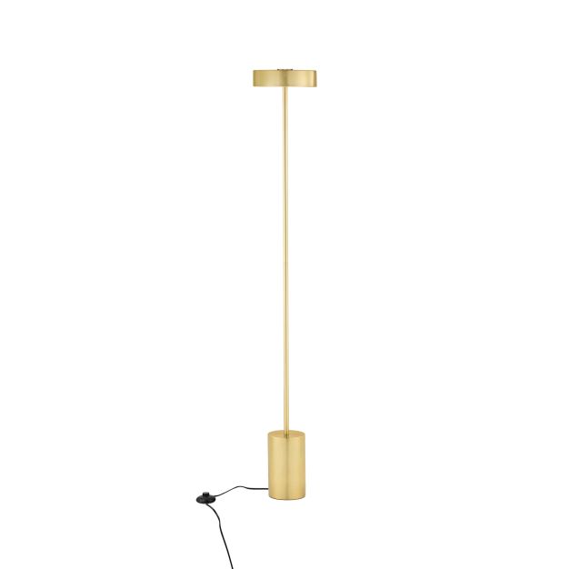 Nova Luce Thea - vloerlamp - Ø 20 x 135 cm - 17W  LED incl. - messing goud