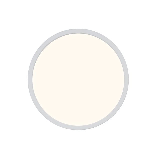 Nordlux Oja - plafondverlichting - Ø 29,4 x 2,3 cm - 3 stappen dimmer (3000K-4000K) - 18W LED incl. - wit
