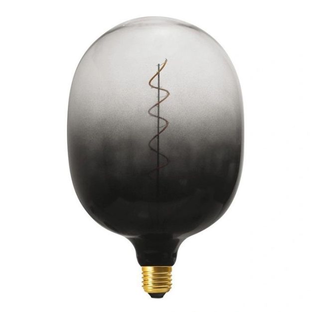 Daylight Italia Coriandoli Egg XL LED lamp - Ø 18 x 27 cm - E27 - 4W dimbaar - zwart/transparant
