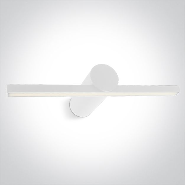 ONE Light Slim Mirror Lights - spiegellamp - 30 x 13 x 5 cm - 8W LED incl. - IP44 - wit
