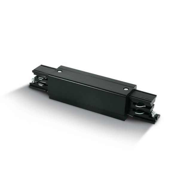 ONE Light Square Track Accessories - tussenvoeding - 3-fase railsysteem - 16A - zwart