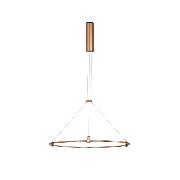 Nova Luce Dion - magnetische cirkelvormige structuur - Ø 60 x 120 cm - geschikt tot maximum 60W LED - satijn goud