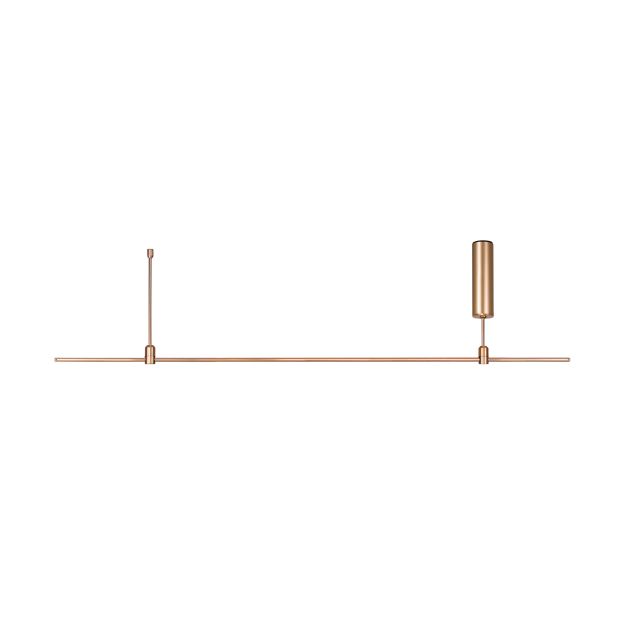 Nova Luce Grammi 03 - magnetische buisstructuur - 150 x 35 cm - 60W LED incl. - satijn goud