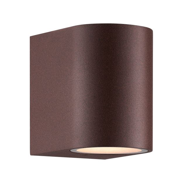 Nordlux Dion Single - buiten wandverlichting - 6,6 x 9 cm - IP44 - roestig