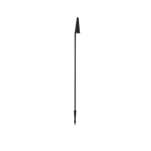 Nova Luce Mabel - tuinpaal op piek - Ø 7,8 x 150 x 7,8 cm - 9W LED incl. - IP54 - donker antraciet