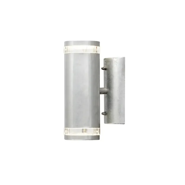 Konstsmide Modena Double - buiten wandlamp - 8,5 x 14,5 x 24 cm - IP44 - gegalvaniseerd staal