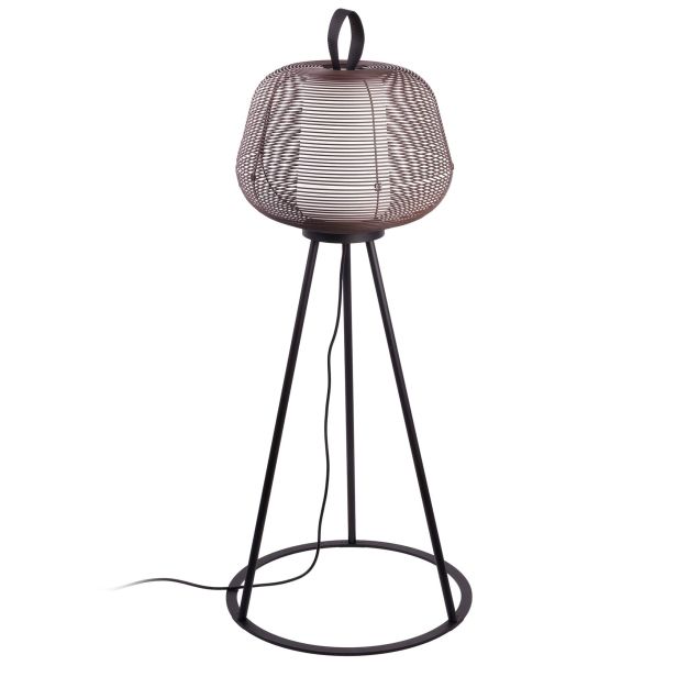 Faro Nara - vloerlamp - 56 x 120 x 46 cm - IP65 - roestbruin