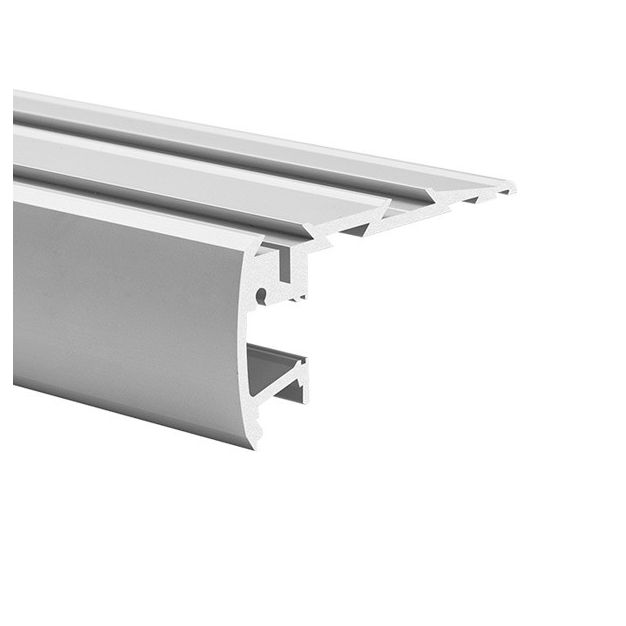 Klus STEP - LED profiel voor trapranden - 4,1 x 8 cm - geanodiseerd zilver