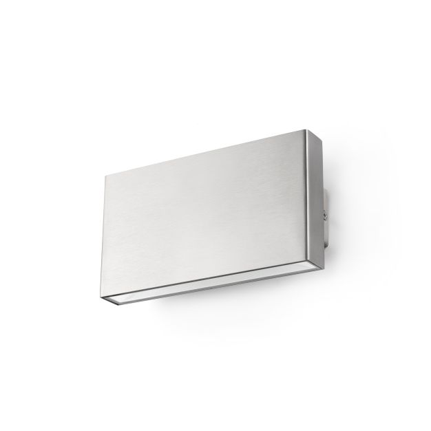 Faro Kaula - wandverlichting - 18 x 5 x 9 cm - 16W LED incl. - IP44 - satijn inox
