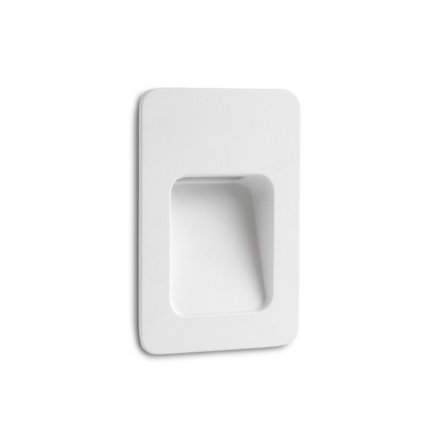 Faro Nase - inbouw wandverlichting - 9 x 5,7 x 13,5 cm - 3W LED incl. - IP44 - mat wit