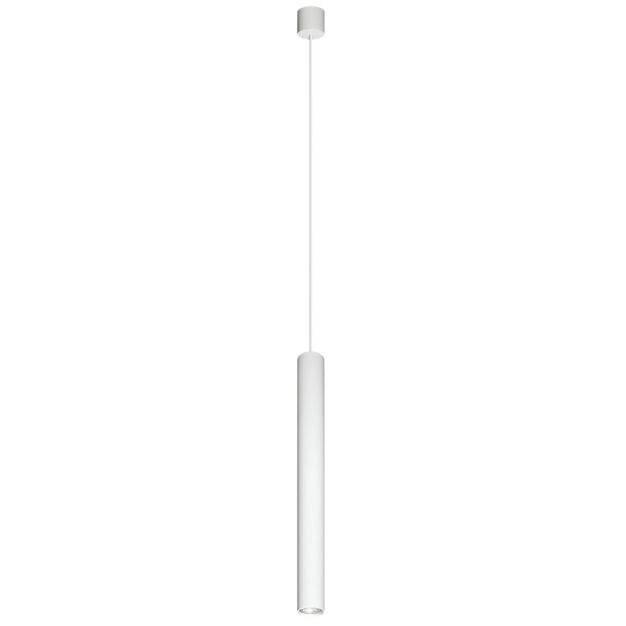 VK Lighting Edelle - hanglamp - Ø 5,6 x 203 cm - wit