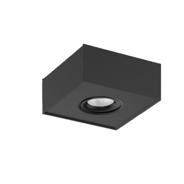 Artdelight Brooklyn1 - opbouwspot - 13,5 x 13,5 x 6 cm - 8W dimbare LED incl. - zwart