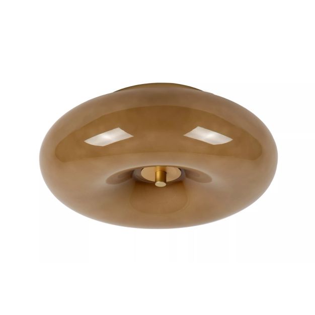 Lucide Senstino - plafondlamp - Ø 30 x 11 cm - taupe