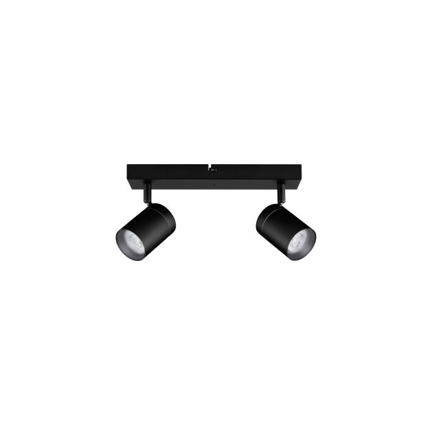Nova Luce Alma - opbouwspot 2L - 37 x 13 x 12 cm - IP44 - zandzwart
