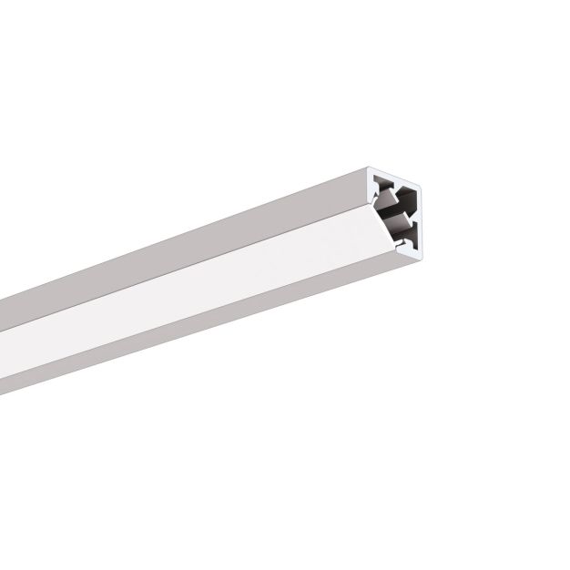 Klus KUBIK-45 - LED profiel - 1,6 x 1,1 cm - geanodiseerd zilver