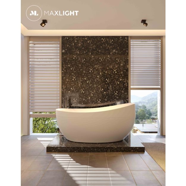 Maxlight Artu - opbouwspot 1L - 10 x 10 x 10 cm - 15W LED incl. -zwart