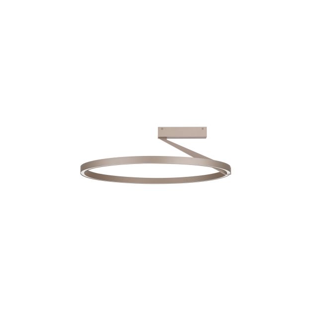 Nova Luce Tilia - plafondlamp - Ø 60 x 20 cm - 44W dimbare LED incl. - Moca-koffie