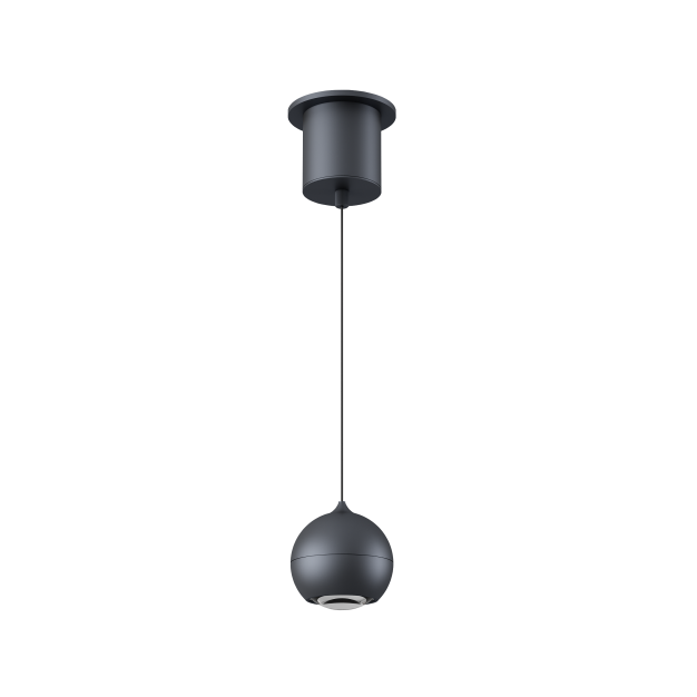 Artdelight Miami - hanglamp - Ø 10 x 218 cm - 10W dimbare LED incl. - zwart