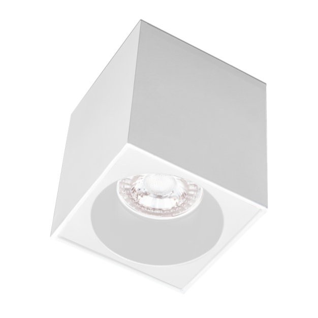 Century Italia Essenza Cube - opbouwspot 1L - 8 x 8 x 9,8 cm - wit